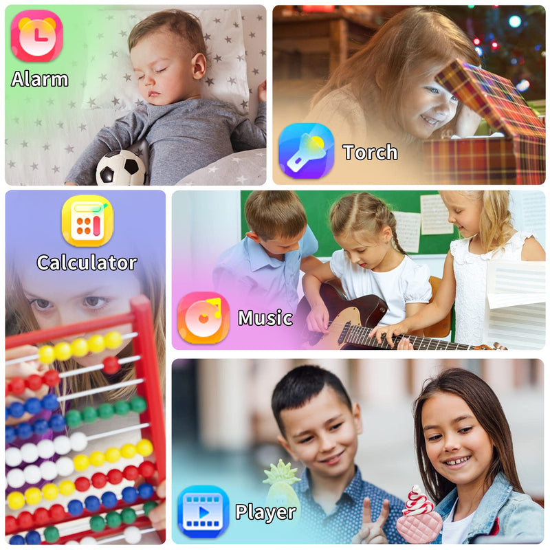Phyulls Smart Watch for Kids with Games, Touchscreen, Calendaring Camera Music Player Time Display Video & Audio Recording, Toys for 3-12 Years Old Boys and Girls