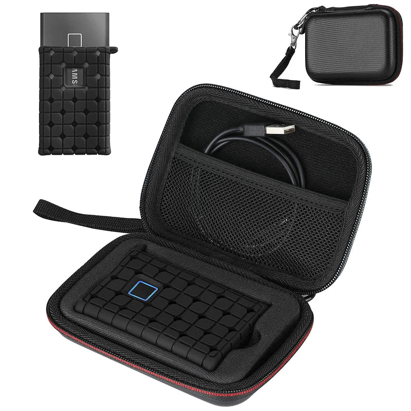 ProCase Hard Drive Case 2.5 Inch Bundle with ProCase Samsung T7 / T7 Touch Portable SSD Carrying Case with Silicone Cover