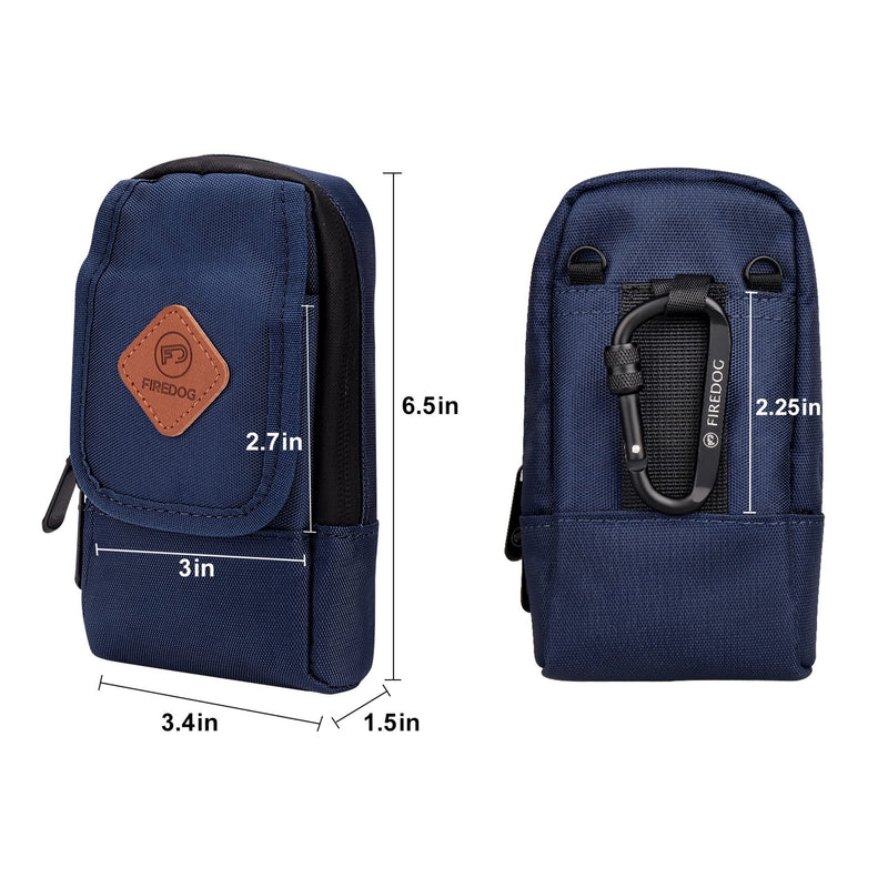 [AUSTRALIA] - FIREDOG Smell Proof Bag, Odor Proof Pouch Carbon Lined Smell Proof Case Container for Travel Storage (Blue) Blue 