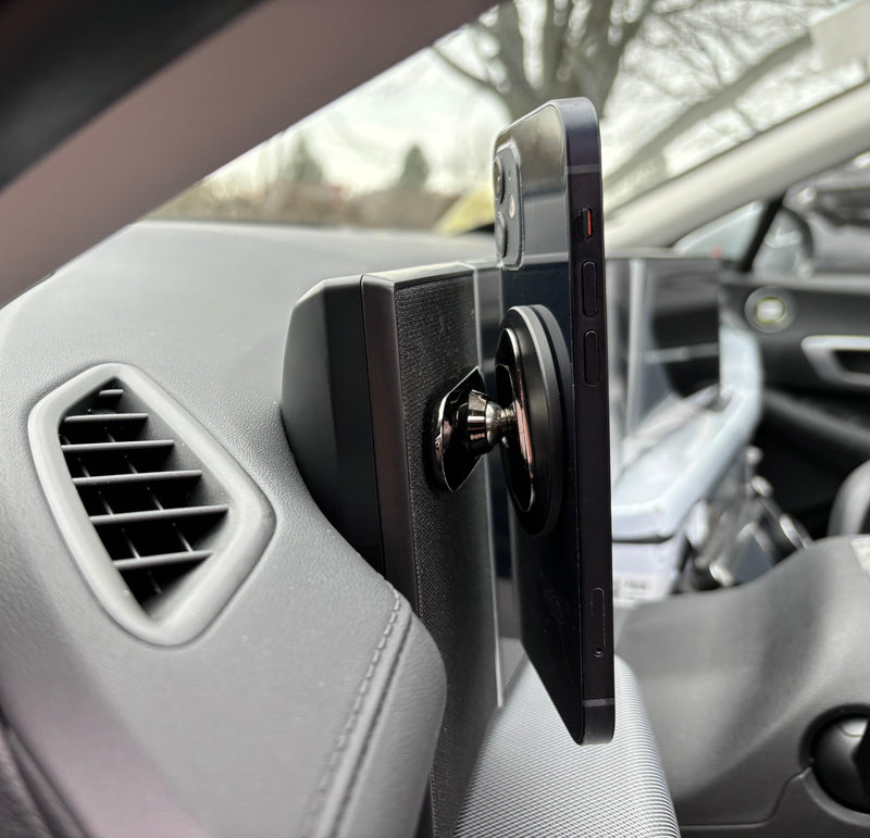Hyundai Magnetic Phone Mount for Metal Dash, MagSafe-Compatible Slim Design | Compatible with Sonata, Kona, Santa Fe, Santa Cruz (2024–26), Tucson (2025–26), Ioniq 5/9; not for Limited/Calligraphy trims
