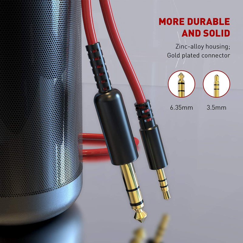 OneOdio Over Ear Headphone, Wired Bass Headsets with 50mm Driver, Foldable Lightweight Headphones and Additional 6.3mm 1/4 to 3.5mm 1/8inch 9.8ft Cable