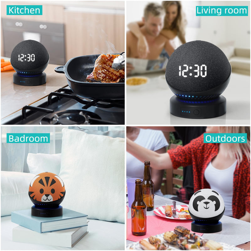 [AUSTRALIA] - Battery Base for D0/t 4th & 5th Generation Portable D0/t 5TH Gen and Google Nest WiFi Battery Base Stand, Not Including The Speaker (black) black 