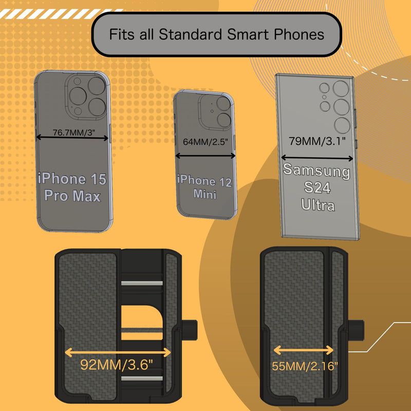 Phone Holder for Honda Pilot 2016-2022 Model Years/Custom Made/Easy to Install/No Tools Required