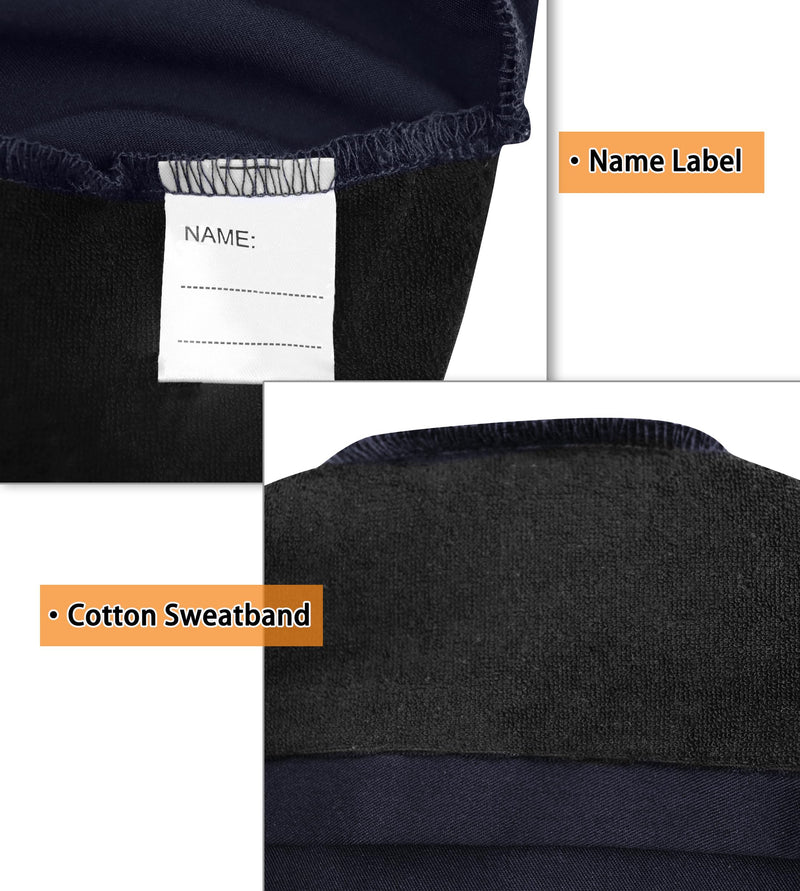 JONATHAN UNIFORM Surgical Caps, Women, Men, Adjustable, Lightweight Fabric with Terry Pad, Surgical Cap, Surgical Cap, Doctor, Nurse Headpiece (Navy Blue) navy