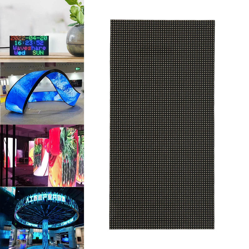 Annadue RGB Full Colour LED Matrix Panel 96 x 48 Pixels, 4608 RGB LEDs, Adjustable Brightness, 2.5 mm Spacing, Bendable LED Matrix Display, Compatible with Rasp Pipico/ESP32 for
