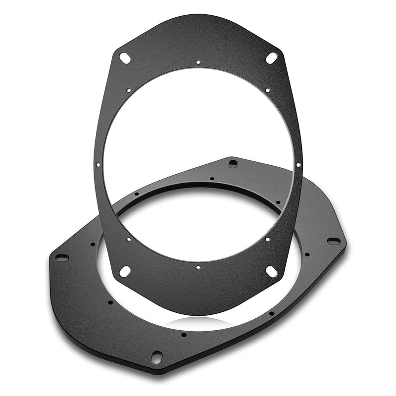 6X9 to 6.5 inch Door Speaker Adapter for Select 1994-2014 Chrysler/Jeep/Dodge Vehicle Rear/Front Speaker, 6.5 inch Aftermarket Speaker Spacer Ring Installation Plate Converter, 1 Pair