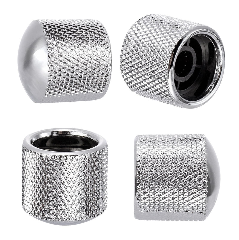 [AUSTRALIA] - 4Pcs Silver Metal Dome Tone Knob for Electric Guitar Bass Parts 