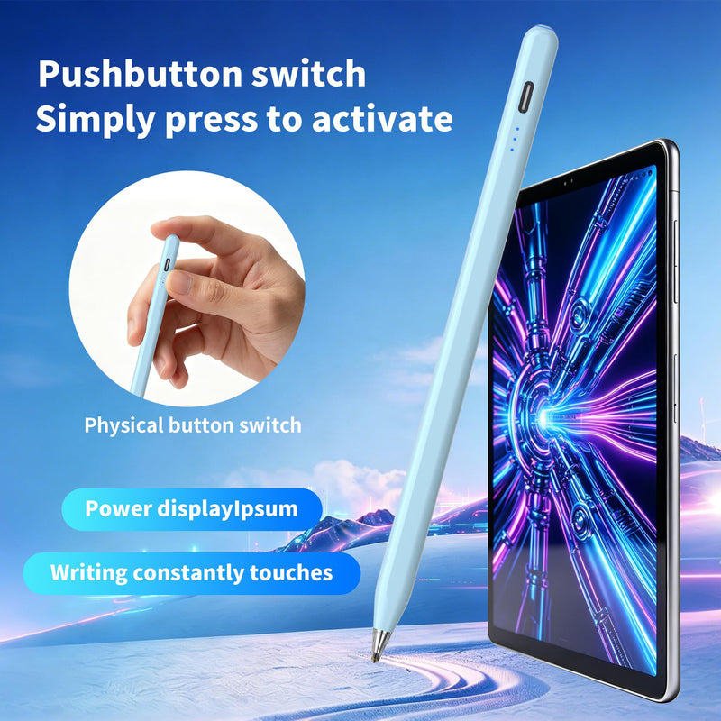 Galaxy Tab A11+ Stylus Pen for Samsung Table A11/A9+/A9 Drawing Stylus for Android Tablets, Precise Writing Pencil,Fast Charging,Auto Sleep,Button on/Off (Blue) blue
