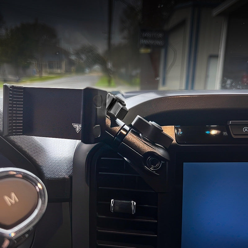Tackform Link Vent Mount Universal Phone Holder - Compatible with BlueCruise, 2021-2025 Ford F150 & Raptor, 2023-2025 Ford Super Duty | Aluminum | Zero Slip | 3.5" Arm | Black