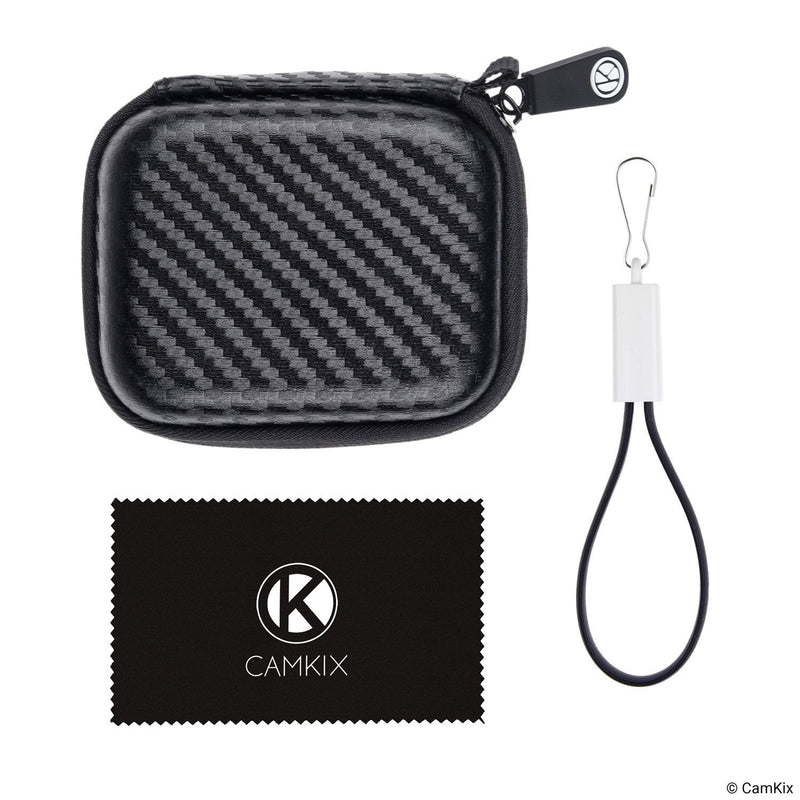 Protective Case for Ledger Nano S Bitcoin/Cryptocurrency Wallet Including USB Strap for Transport, Power and Data Transfer - Durable Nylon Hardshell Case with Mesh Pocket - Light, Secure
