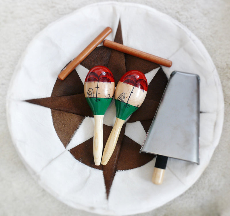 Maracas,2psc 10inch Large Wood Rumba Shakers Set,Latin Hand Percussion with Full, Bright Vibrant Sound Musical Instrument, Stimulating Salsa Rhythm