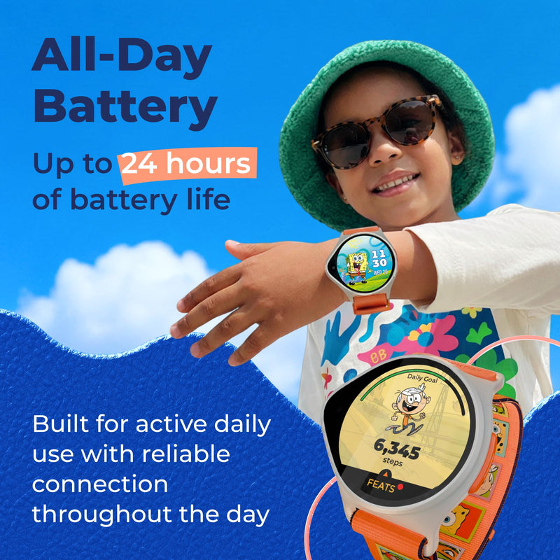 Kids Smart Watch with GPS Tracker Up to 24H Battery Work, SOS, & Parental Controls Smartwatch, Kid Phone Call and Text, Boys & Girls, 4G Smart Watch for Kids Requires Data Plan - First Month Free Watch+1M Included