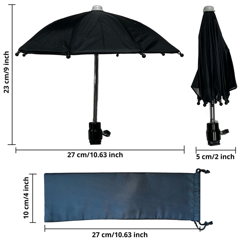 [AUSTRALIA] - Hot Shoe Umbrella/Sunshade, Protects Camera from Rain, Bird Droppings, Sunlight, Snow, Camera Umbrella, Waterproof Camera Accessory Small-New 