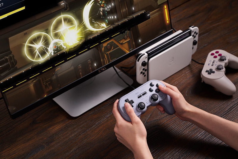 8BitDo Pro 2 Wired Controller for Switch, Windows, Android and Raspberry Pi(Gray Edition) Gray Edition