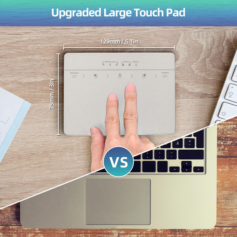 MICROPACK Digitally Yours Wired Trackpad for PC Computer Windows Laptops (Silver) Silver