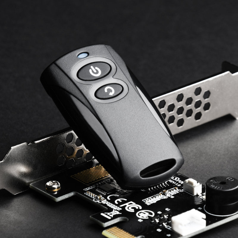 SilverStone Tek 2.4G Wireless Power Remote with Power/Reset Function and Audio Feedback ES02-PCIE