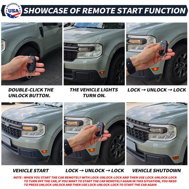 Auto Start Stop Eliminator Remote Start Kit Compatible with 2022 2023 2024 Ford Maverick Auto Stop Eliminator Turn Off Idle Engine Stop Start System Start Stop Disable-Plug Play Error Free Remote Start+Auto Start Stop
