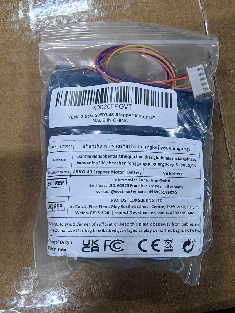 AEDIKO 2 Sets 28BYJ-48 ULN2003 5V Stepper Motor + ULN2003 Driver Board