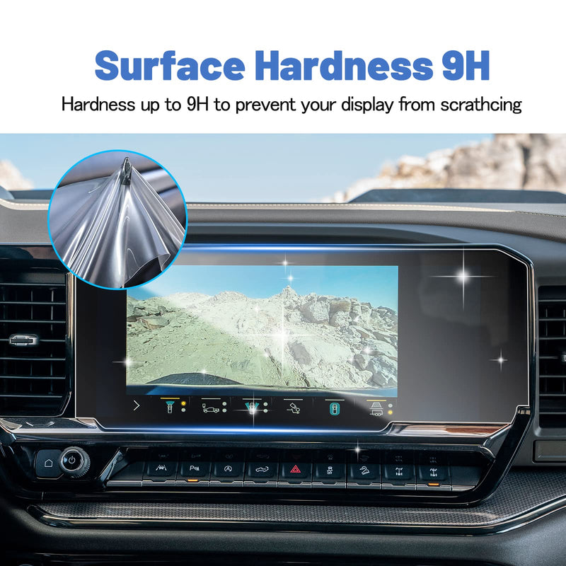 SHAOHAO 2022 2023 2024 Chevy Silverado 1500 Screen Protector 13.4 Inch for 2022-2024 Chevy Sliverado&GMC Sierra Accessories, for 2022-2024 Chevrolet Silverado 1500&2024 Silverado 2500HD/3500HD (LT, RST, LTZ, High Country, LT Trail Boss, ZR2, ZR2 Bison)...