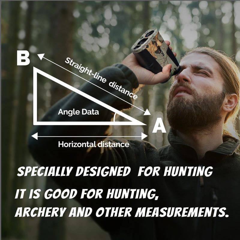 [AUSTRALIA] - AL51 Rangefinder Hunting Laser Range Finder Camo 900 Yards Waterproof Archery Rangefinders Multi Functional Distance/Angle/Speed/Scan 6X Magnification 
