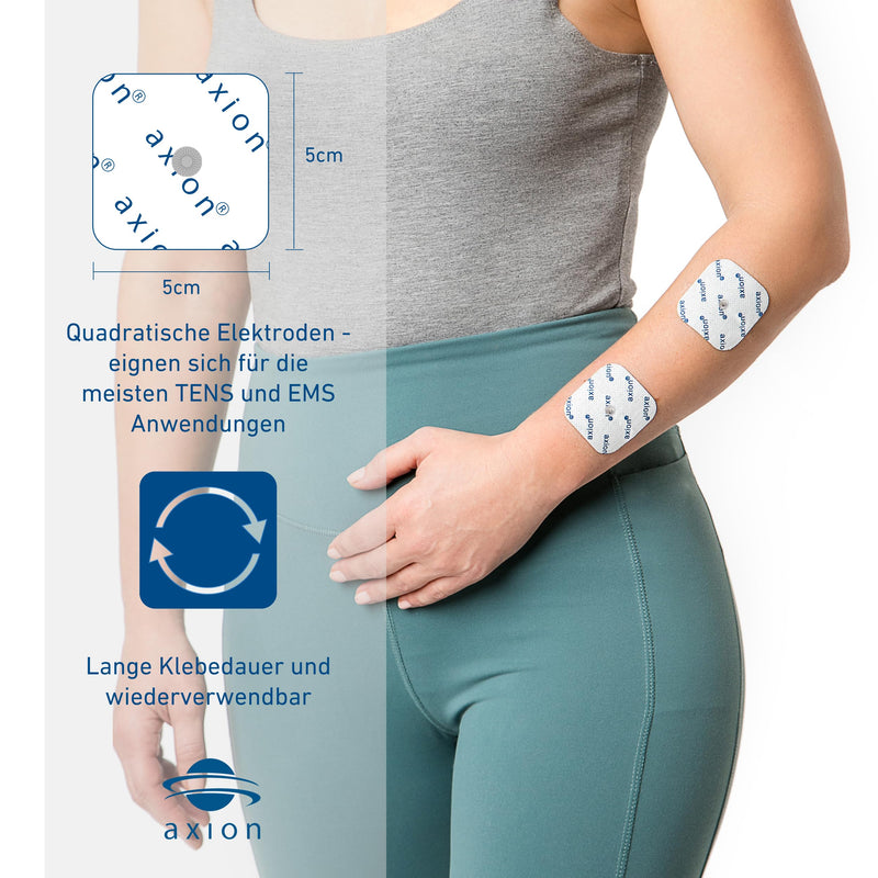 Compatible electrodes SANITAS BEURER BOOTS - 8TENS & EMS pads for electrostimulation machines - 3.5mm button - axion brand quality