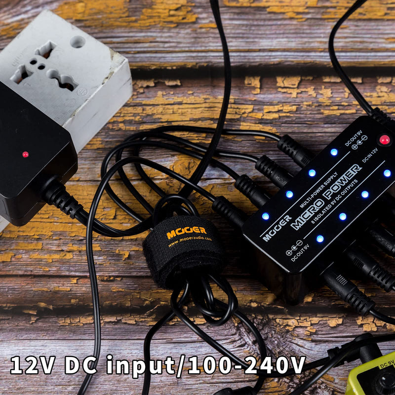 MOOER Micro Power Effects Power Supply for Mini Rigs