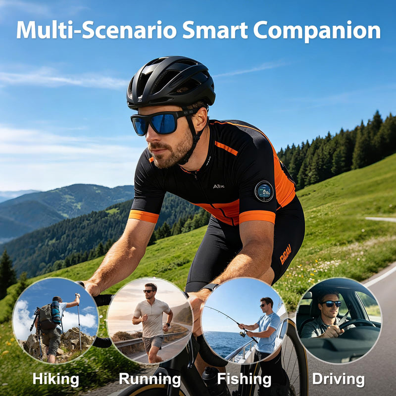 Smart Bluetooth Audio Glasses with Active Electrochromic Dimming, Hands-Free Calls & Music, AI Assistant & Productivity, Wearable Tech Glasses for Business/Travel/Sports, Ideal Gifts for Men Women