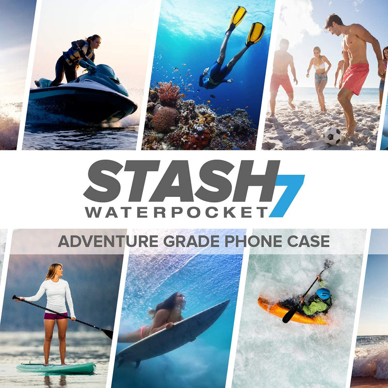 Waterproof Phone Pouch w/Long Lanyard | IPX8 Adventure Grade Cellphone Dry Bag Case, Fits iPhone 15 Pro Max,14 Pro Max, 13 Pro Max, XS, XR, Galaxy S21, for Snorkeling, Kayaking, Cruise Orange