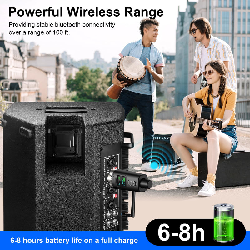 Aokeo AK-M1 XLR Bluetooth Receiver-High-Fidelity Wireless Audio Adapter,100ft Stable Connection,Stereo for Speakers,Mixers,DJ Equipment,Weddings,Parties Receiver x1