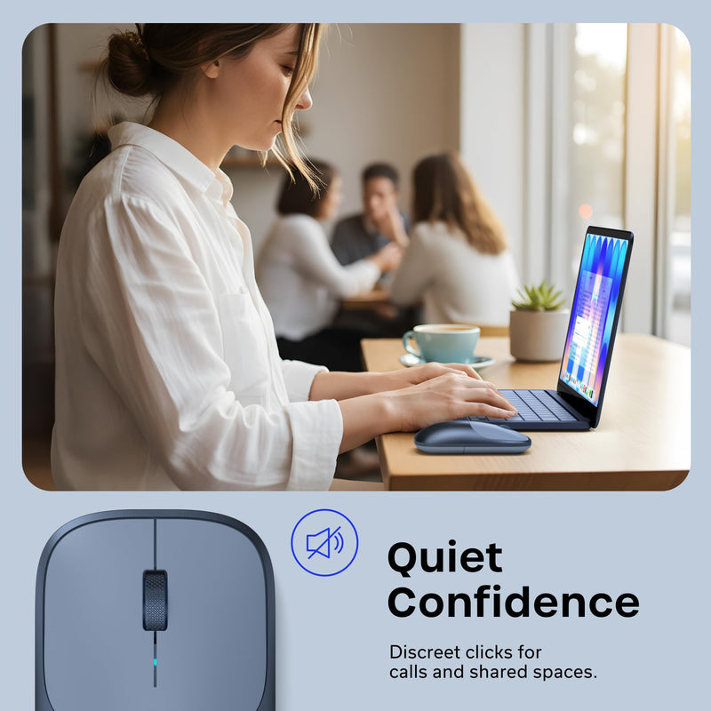Satechi 6-in-2 USB-C Snap Hub, Slim EX Wireless Mouse for MacBook Neo - Indigo