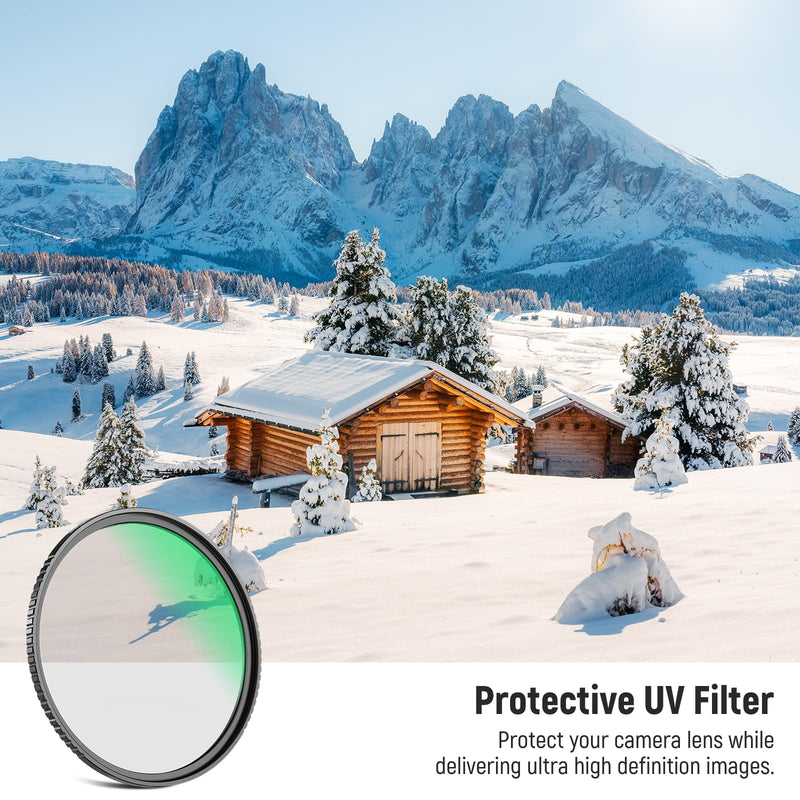 NEEWER 82mm MC UV Protection Filter 24 Layer Multi Resistant Nano Coatings/HD Optical Glass/Water Repellent/Scratch Resistant/Aluminum Alloy Ultra Slim Frame/Ultraviolet Filter