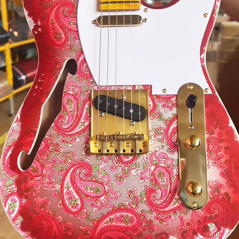 [AUSTRALIA] - Vintage Fixed Guitar Bridge with Brass Compensated 3-Saddle Steel Baseplate 10.8mm Guitar Bridge Compatible with Vintage Telecaster Tele Style Electric Guitar Replacement Parts Glod Gold 