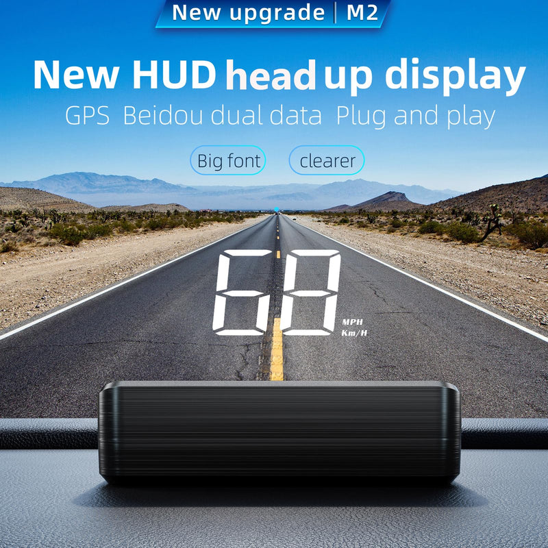 [AUSTRALIA] - Head Up Display for Car, Car HUD M2(White),Windshield Speedometer Projector with Speed, Automatic Light Sensing,Mile Speed Unit Display,Speedometer Suitable for All Car Models M2 white 