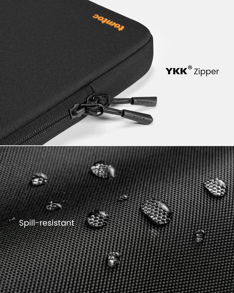 tomtoc 360° Protective Laptop Sleeve for 13.5-14.4 Inch Surface Laptop Studio/6/5/4/3, Surface Book, Water-Resistant Laptop Case for Acer Aspire/Swift 14, ASUS Vivobook/Zenbook 14, Jumper EZbook X3 Black