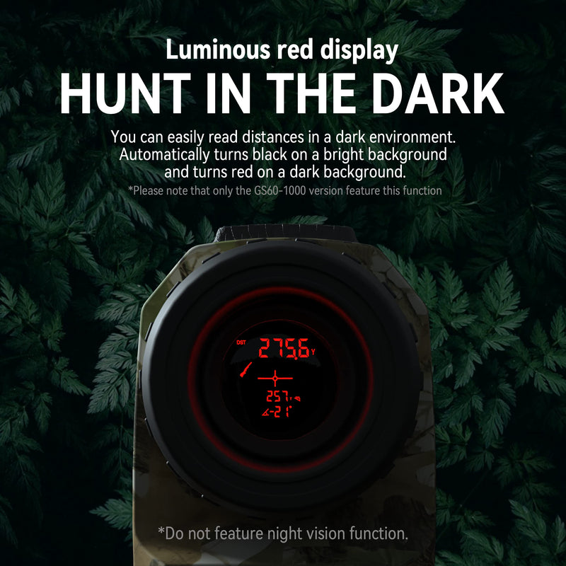 [AUSTRALIA] - Gogogo Sport Vpro Laser Rangefinder for Hunting Range Finder Distance Measuring with Mode Continuous Scan GS60-1000 