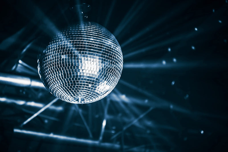 [AUSTRALIA] - The Dreidel Company Mirror Disco Ball with Attached String for Hanging Ring, Reflects Light, Party Favor, 5" (Single) Single 