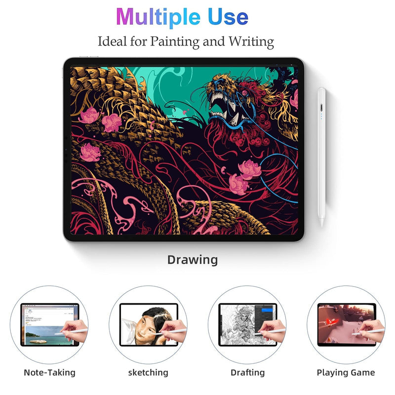 Stylus Pen for iPad with Palm Rejection,3 Power Indicator Lights,Tilt Sensitive iPad Pencil Compatible (2018-2022)Apple iPad 9th/8th/7th/6th,iPad Pro 11/12.9 in,iPad Air 5th/4th/3rd,iPad Mini 6/5 Gen