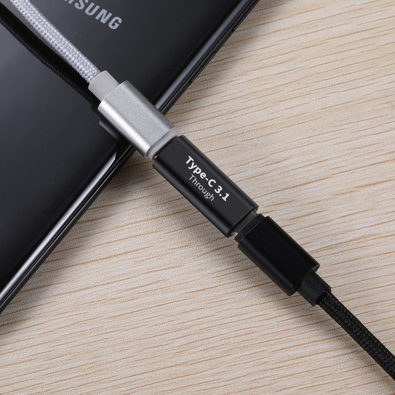 BOLS USB C Female-to-Female Adapter(2 pcs), Supports Fast Charging and Data Transfer Extension, up to 10GBbps Rate… female to female
