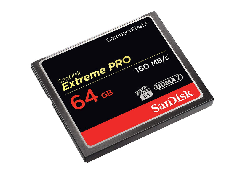 SanDisk 64GB Extreme PRO Compact Flash Memory Card UDMA 7 Speed Up To 160MB/s - SDCFXPS-064G-X46