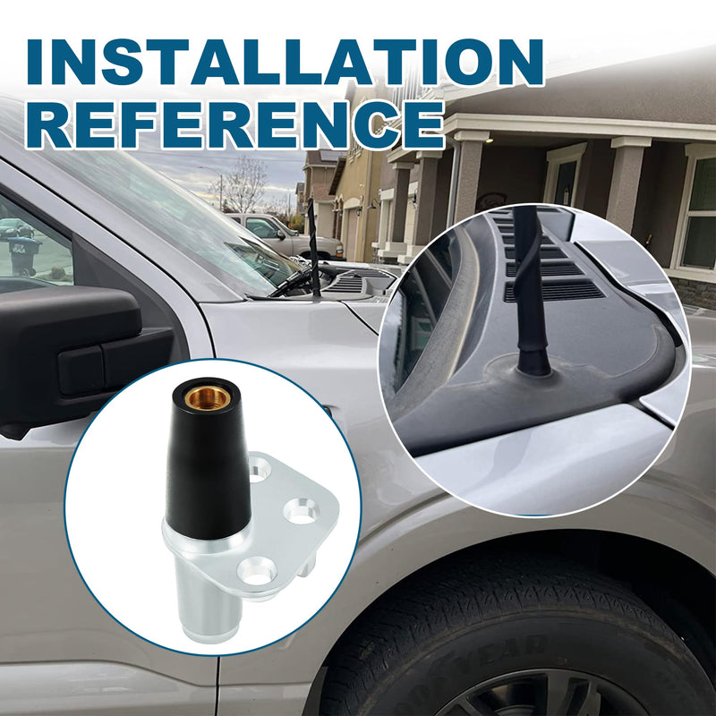 [AUSTRALIA] - BASIKER Car Radio Antenna Base Mount Fit for 2017-2021 Ford F-250 F-350 Super Duty, Antenna Base Mount Ford Accessories OEM HC3Z-18A984-A 926-535 Black Compatible with Ford F250 F350 