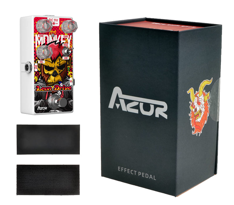 AZOR Leon Dirve Guitar Pedal, Mini Overdrive Analog Effect Pedal for Electric Guitar Pedalboard True Bypass AP503