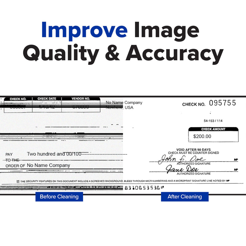 [AUSTRALIA] - KICTeam - Waffletechnology® Cleaning Cards for Digital Check Scanners (15 Cards) - Digital Check Tested & Approved - Presaturated with WonderSolvent 15 