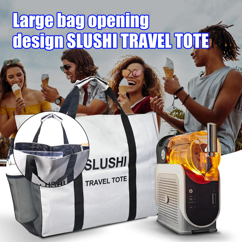 Carrying bag Tote for Ninja Slushi Machine FS300 Series and FS299,Slushie Machine Carrying Bag,Portable Outdoor Frozen Drink Maker Travel Bag,Slushie Machine Accessories (Grey) Grey