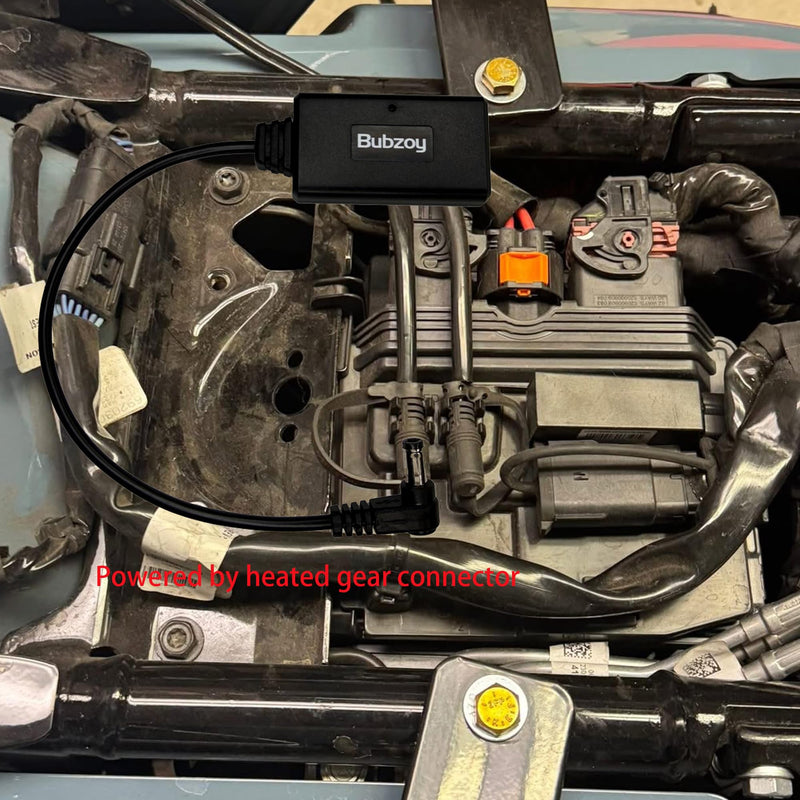 2024 Wireless CarPlay Enabler Bypass, Plug and Play Under The Seat for Harley 2023-later CVO Models, 2024-later Street Glide,Road Glide (DC Connector) DC CONNECTOR
