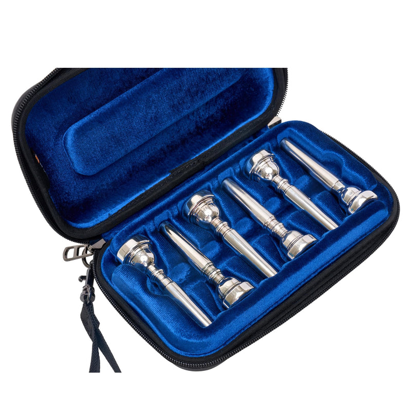 Protec ZIP Trumpet Mouthpiece Case (6-Piece), Black, Model BM214 6-Piece