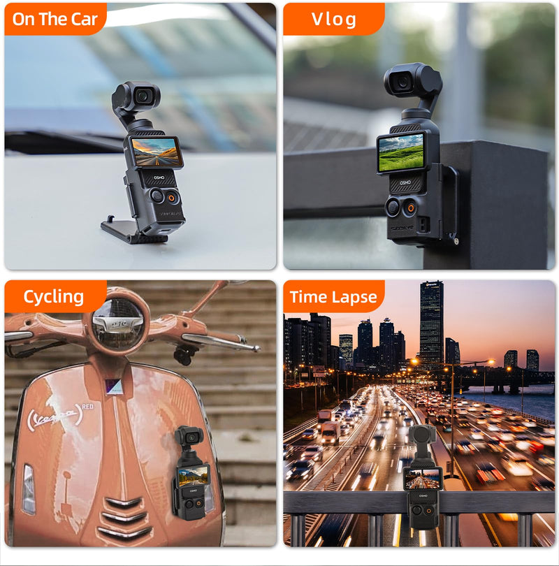 Magnetic Camera Desktop Base Stand Holder Compatible with DJI OSMO Pocket 3, Multifuctional Magnetic Bracket Mount Expansion Adapter Magnet Steering Holder Bracket for DJI OSMO Pocket 3 Accessories