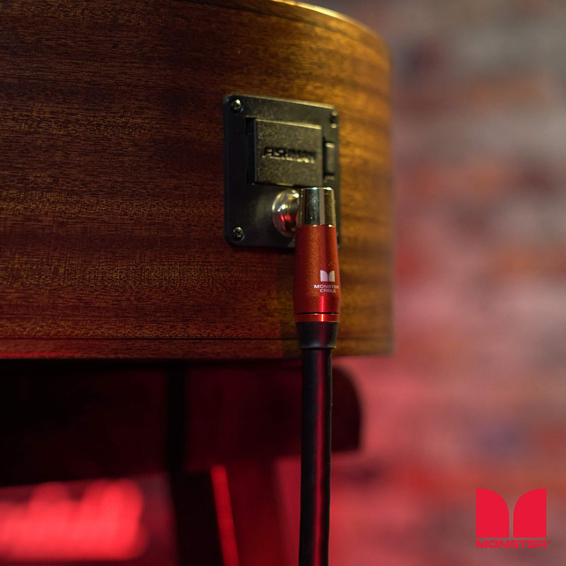Monster Prolink Acoustic Instrument Cable. 8 in Guitar Cable. Right Angle to Right Angle Monster Cable w/ Superior Delivery Speed. Rich & Clean Sound Monster Cord. Monster Instrument Cable