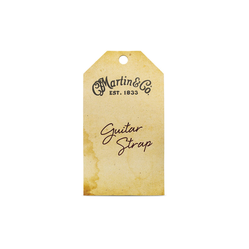 C.F. MARTIN 18A0065 2 1/8" Leather Guitar Strap, Brown