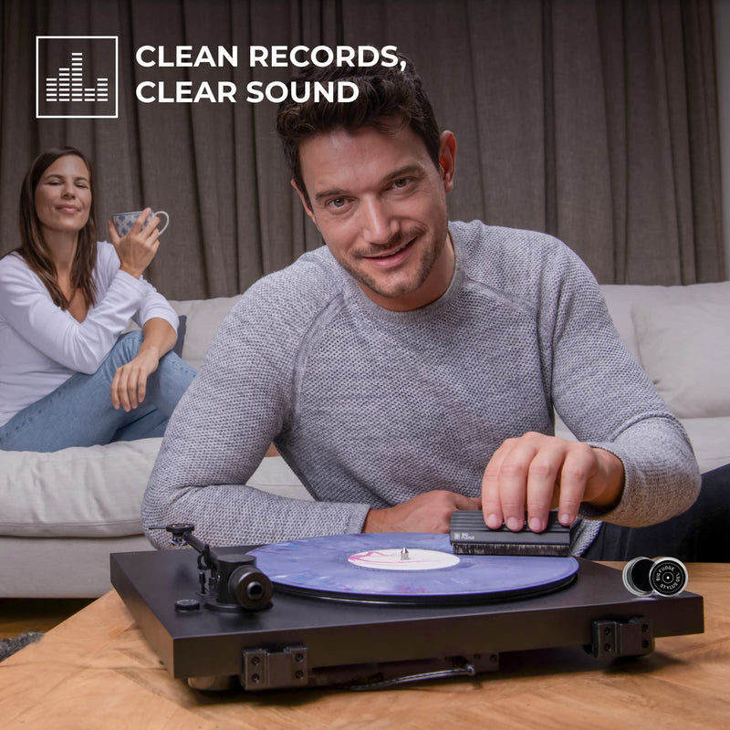 Big Fudge Vinyl Record Cleaning Kit - No Scratch Vinyl Record Brush & Stylus Gel LP Cleaner - Anti-Static Album Cleaning Brush for Record Player and Needles