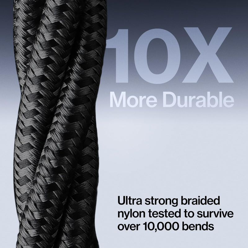 Statik MagStack Pro USB C to USB C Coiling Magnetic Charging Cable,100W | Nylon Braided Tangle-Free Design, Magnetic Coiling, Data Transfer, Compatible with iPhone & Android, 3FT Black, 3 Pack 3ft (3 Pack) USB-C to USB-C